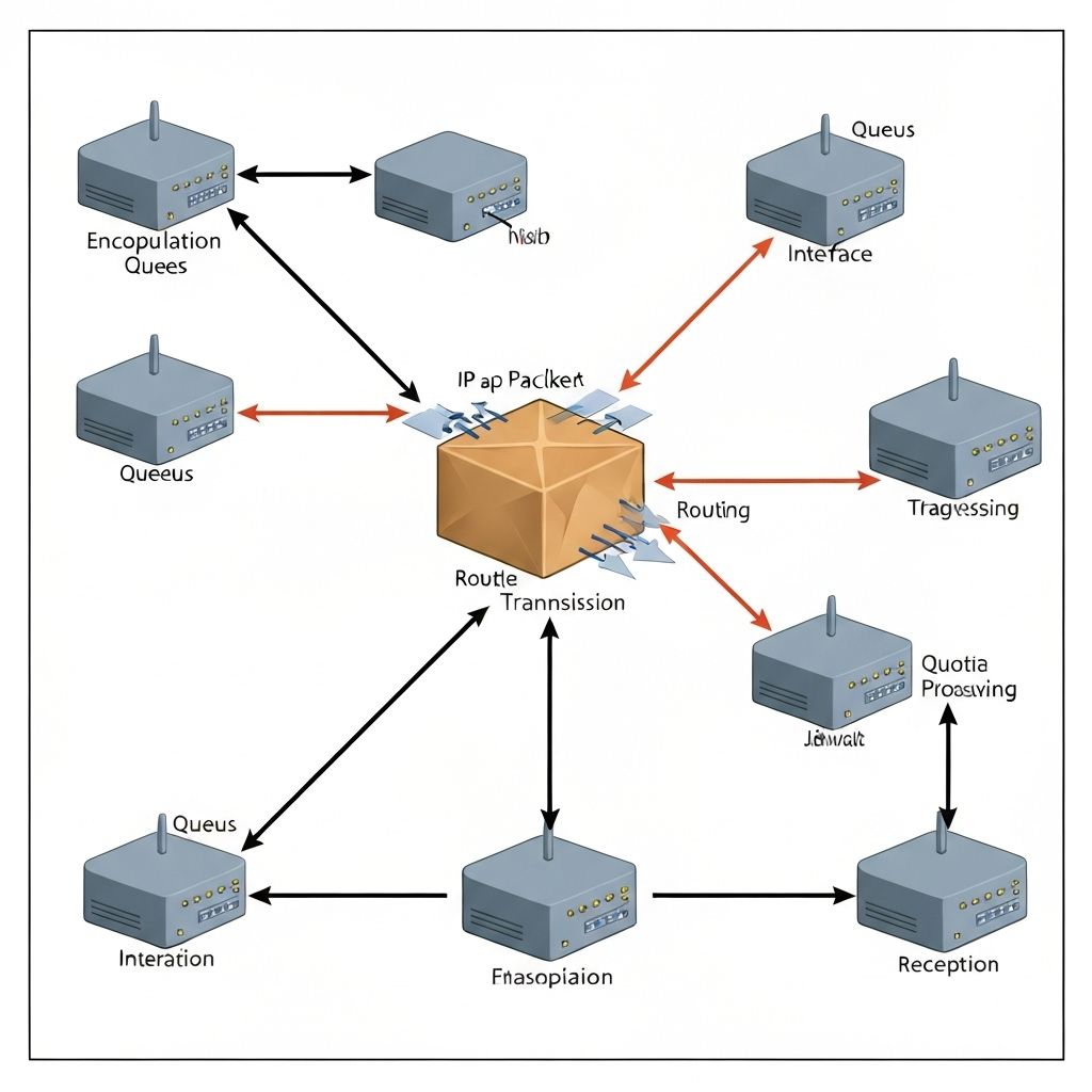 Diagrama de funcionamiento del protocolo IP